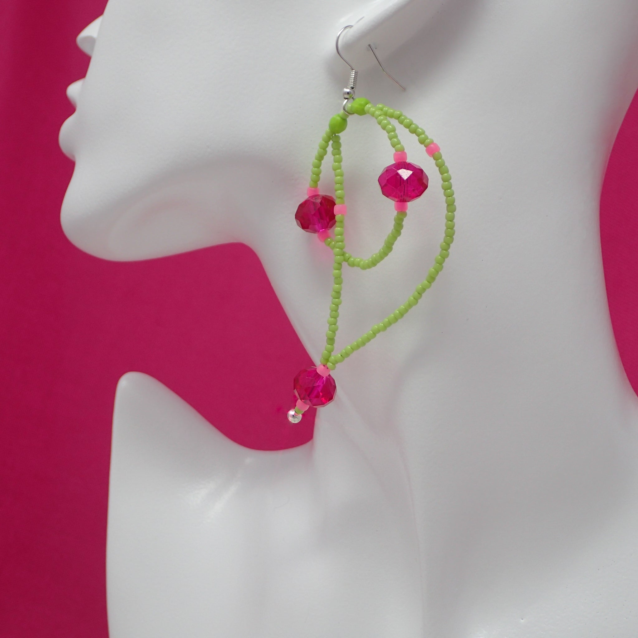Erviola Gemstone Cascade Earrings Rose Gold Pink Tourmaline | ZAFFERANO &  CO.