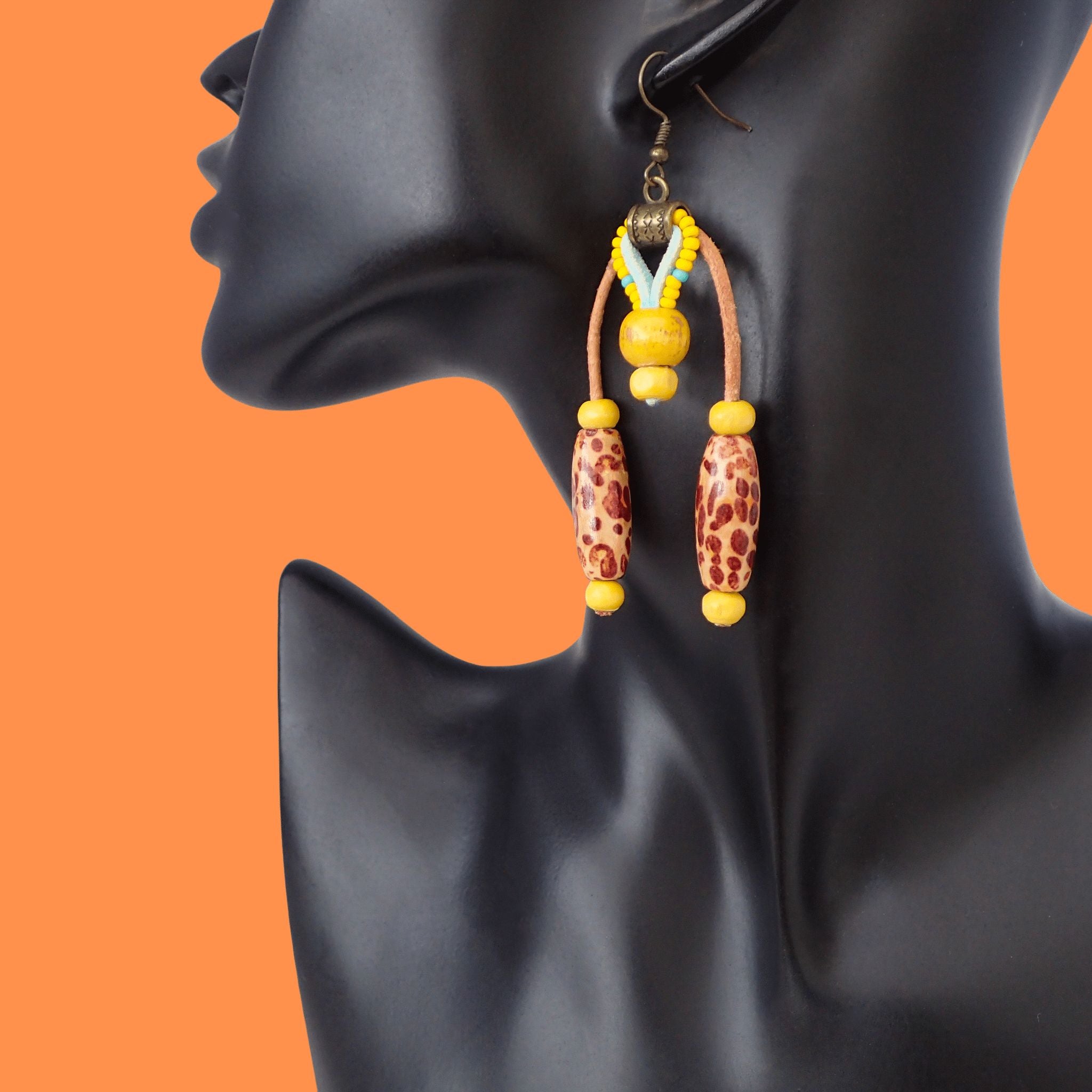 Polymer dalmatian earrings - Perles & Co